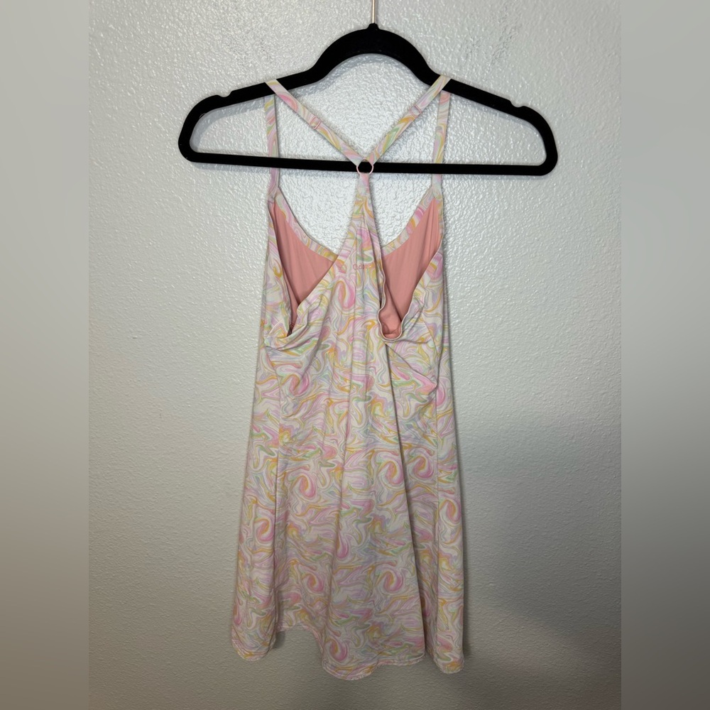Outdoor Voices The Original Exercise Mini Dress in Pink Marble Size S - Picture 4 of 8